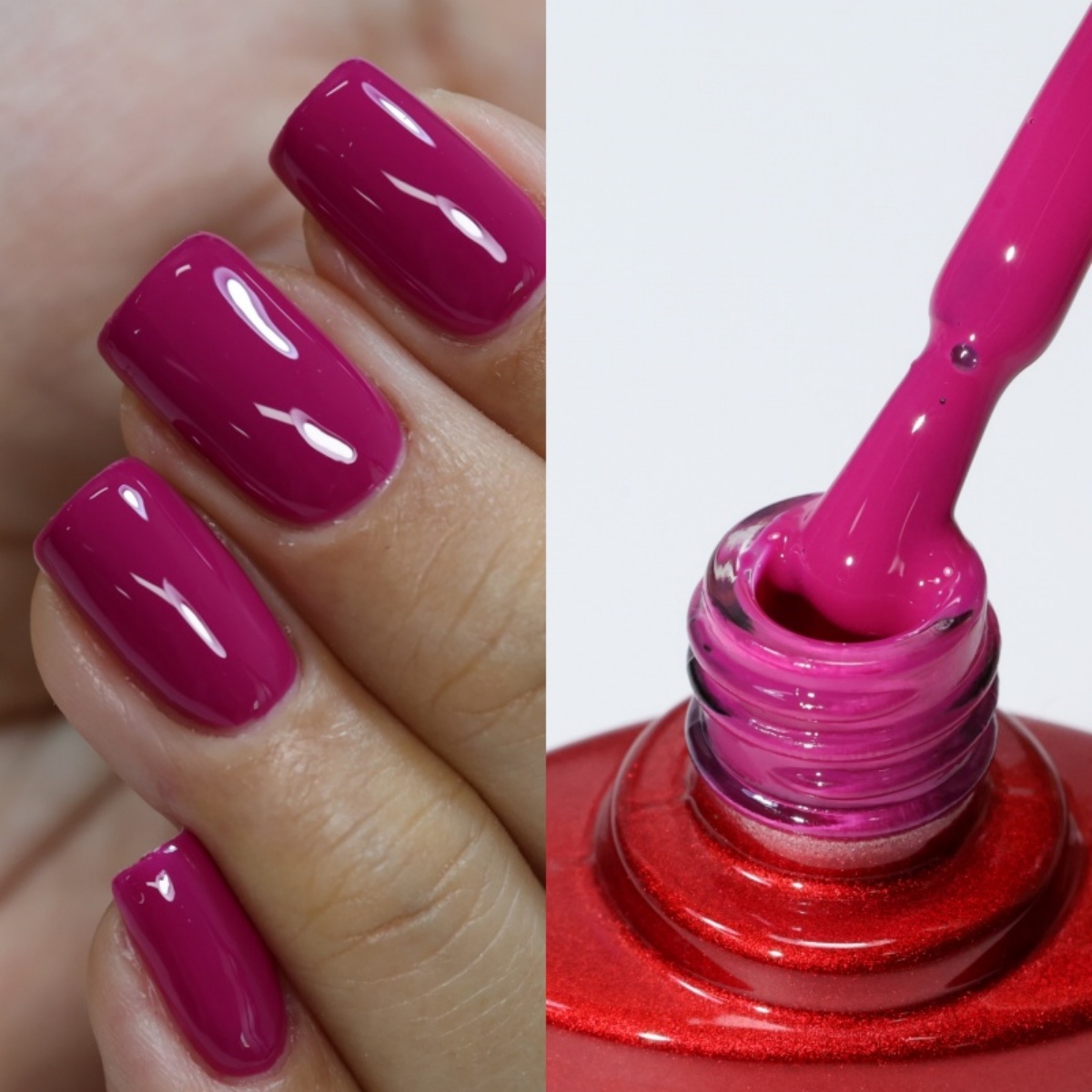 Nail Art Violet - MSHARE 10ml Paarsrode Base Gel Polish