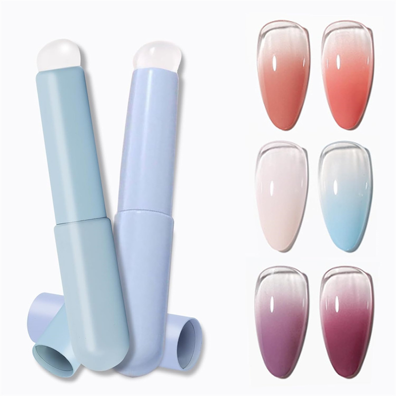 Nail Art Ombre Glitter - 2 stks Nail Art Siliconen Hoofd