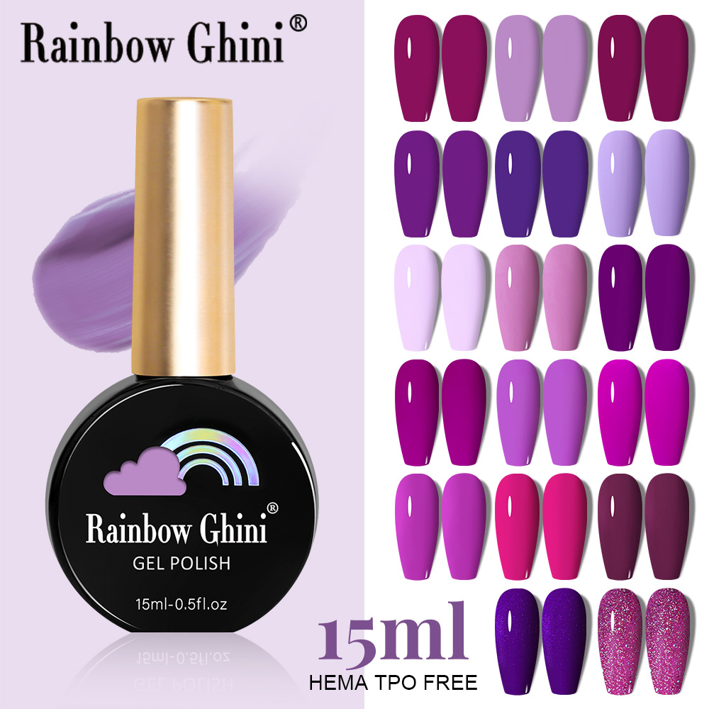 Nail Art Violet - RG 15 ml 17 Kleuren Paarse