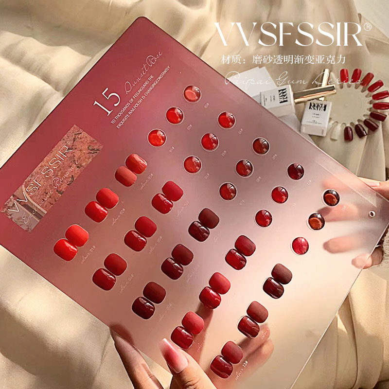 Nail Art Red Cherry - VVSFSSIR Nagellak Set met 15 Kleuren