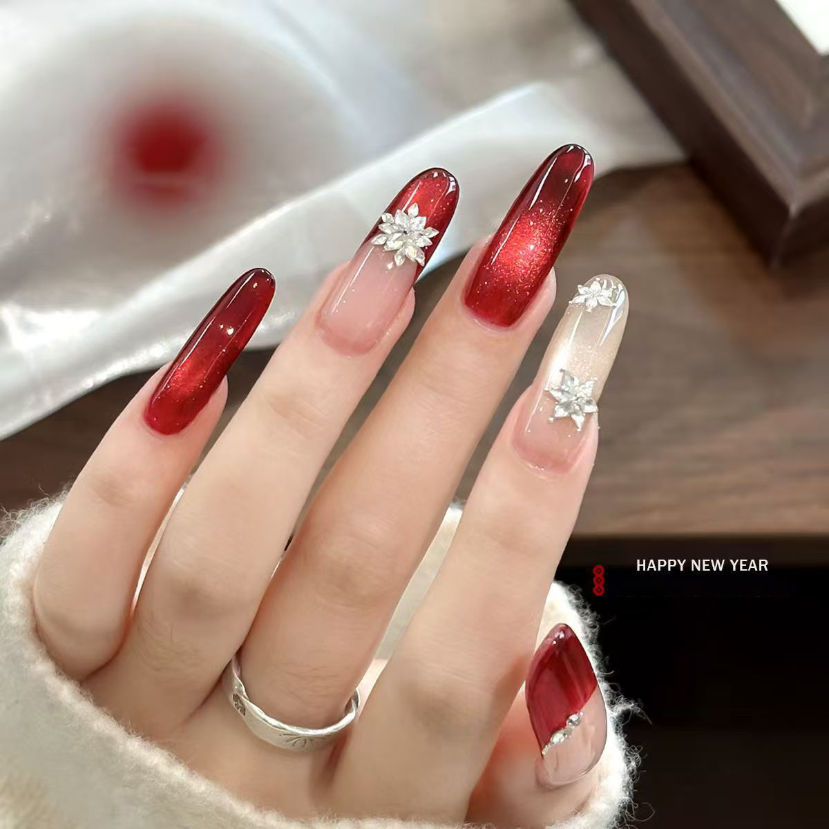 1 stuk 9-kleurige rode vaste n - Nail Art Red Cherry recensie en prijs