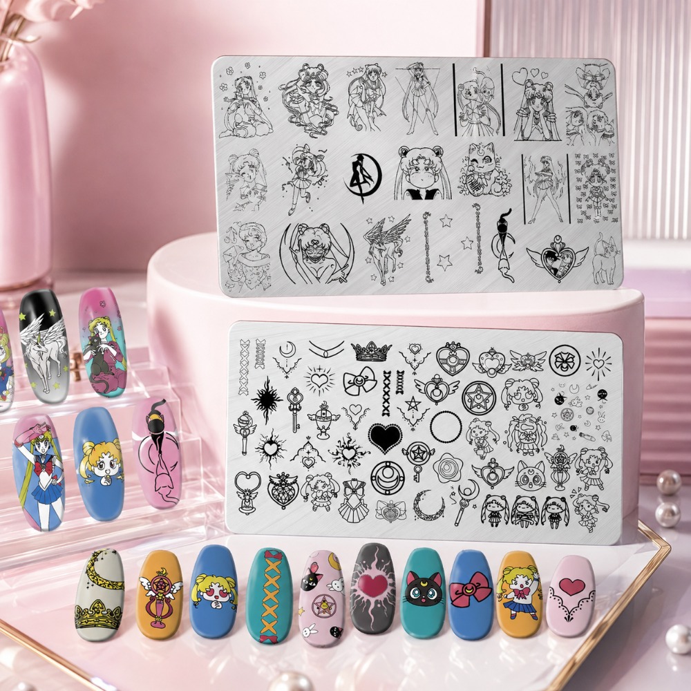 Sailor Moon Anime nagelstempel - Nail Art Maroon recensie en prijs