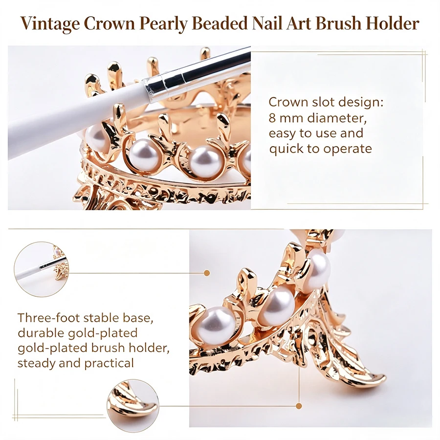 Vintage-stijl kroonvormige nag - Nail Art Vintage recensie en prijs