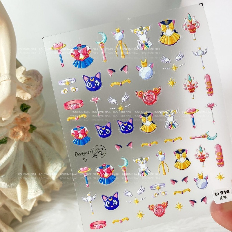 Sailor Moon Nail Stickers Tsuk - Nail Art Maroon recensie en prijs