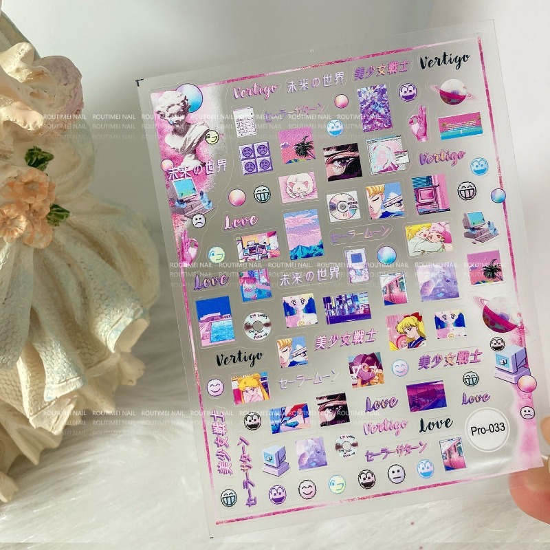 Sailor Moon Nail Stickers Tsuk - Nail Art Maroon recensie en prijs