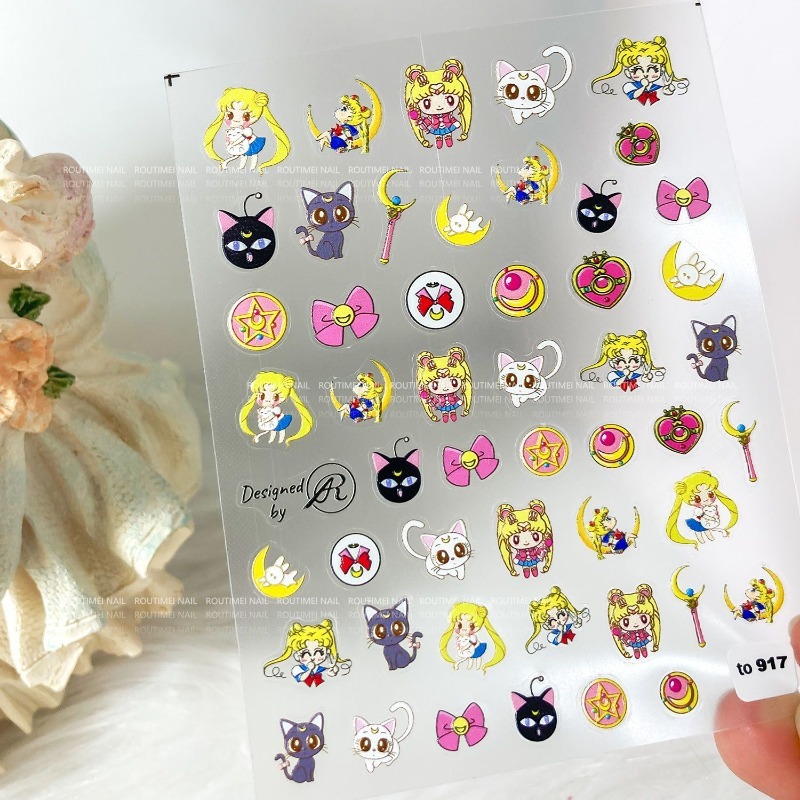 Sailor Moon Nail Stickers Tsuk - Nail Art Maroon recensie en prijs