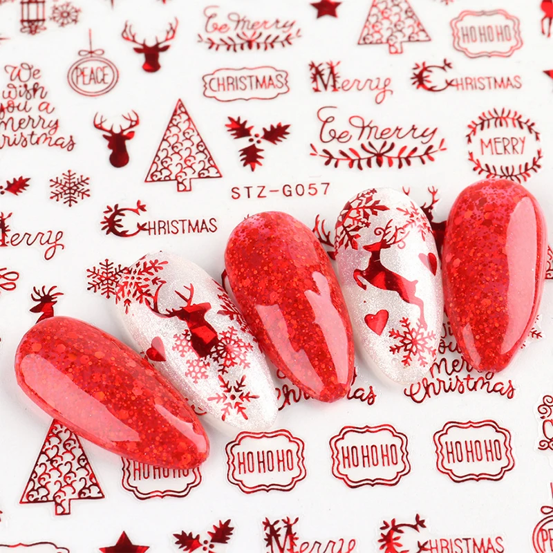 Kerst Nagels Accessoires Rood  - Nail Art Xmas Design recensie en prijs