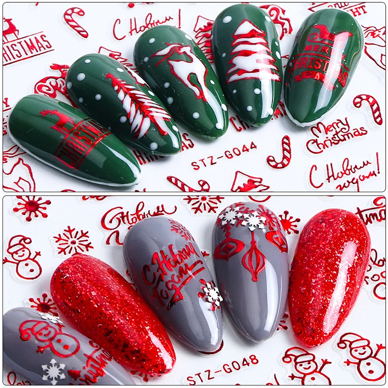 Kerst Nagels Accessoires Rood  - Nail Art Xmas Design recensie en prijs