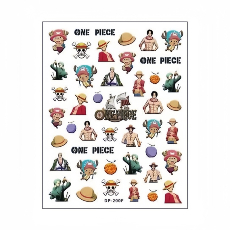 One Piece Luffy Zoro Chopper A - Nail Art Zoro One Piece recensie en prijs