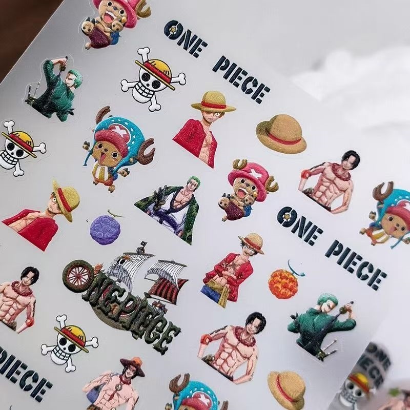 One Piece Luffy Zoro Chopper A - Nail Art Zoro One Piece recensie en prijs
