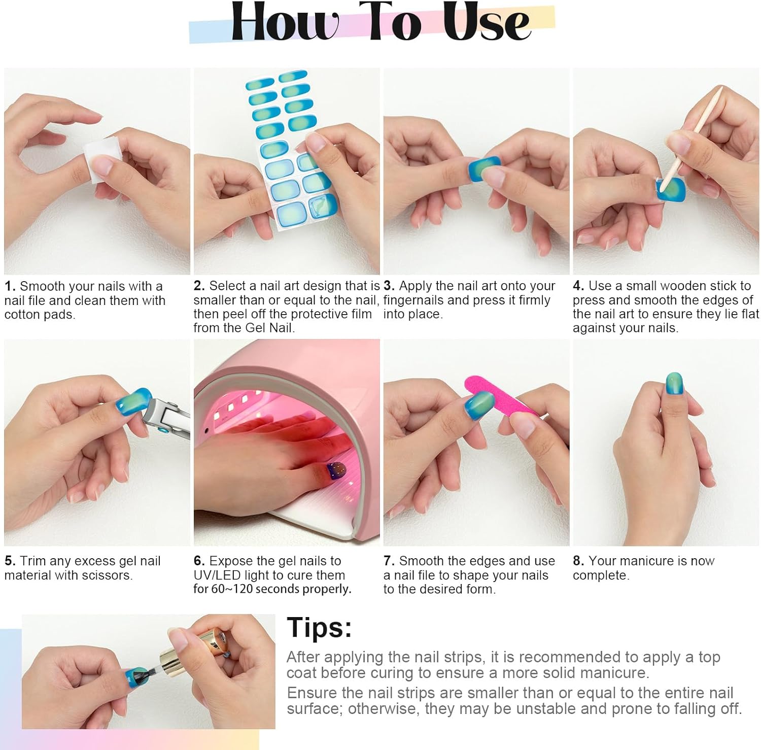 20/22 Tips UV Semi-uitgeharde  - Nail Art Xmas Design recensie en prijs