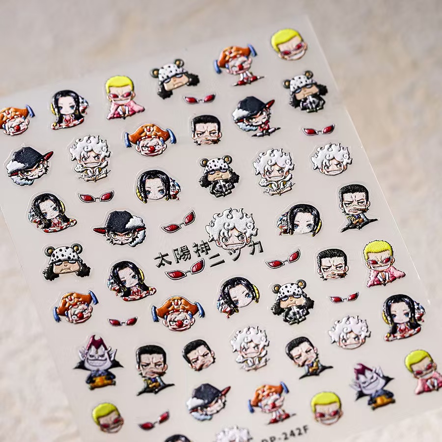 1PCS 5D Een Stuk Nagelstickers - Nail Art Zoro One Piece recensie en prijs