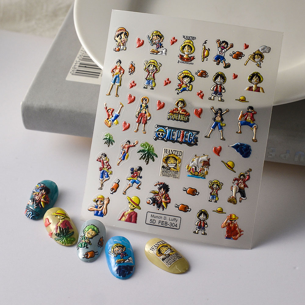 1PCS Een Stuk Cartoon Nagelsti - Nail Art Zoro One Piece recensie en prijs