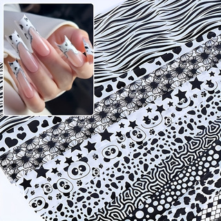 10 stuks gemengde patroon nage - Nail Art Zebra Design recensie en prijs