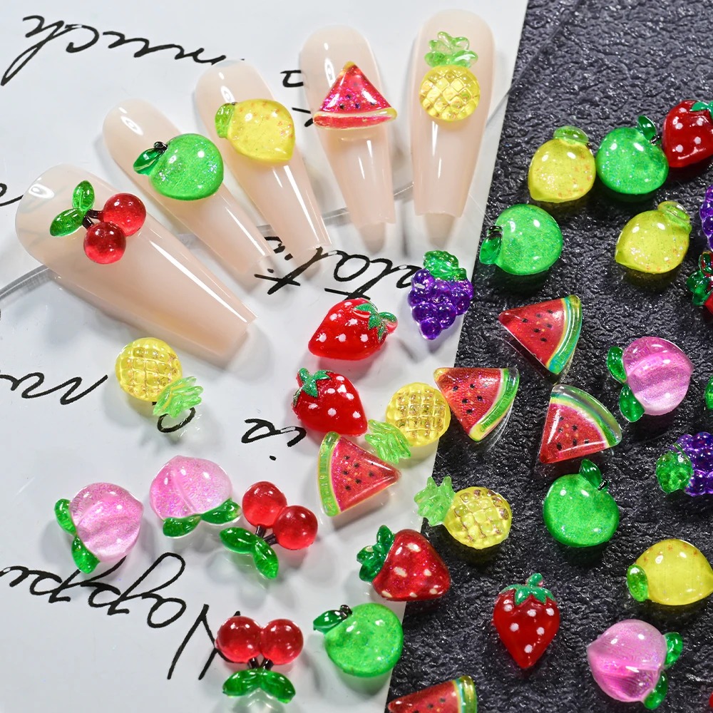 100 stuks 3D rode kersen nagel - Nail Art Red Cherry recensie en prijs