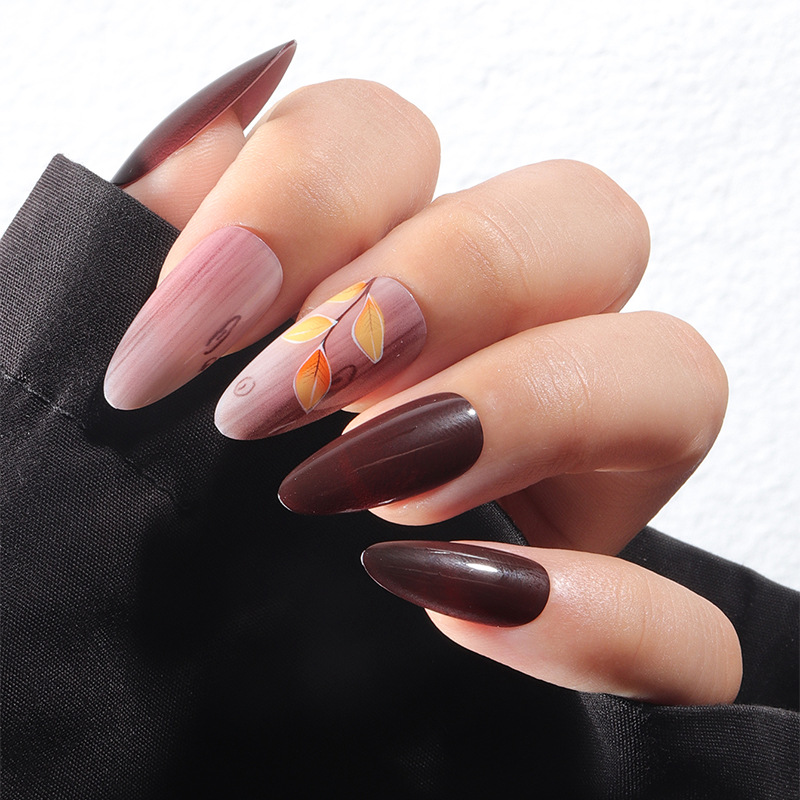 24 stuks Franse amandelvormige - Nail Art Red Cherry recensie en prijs