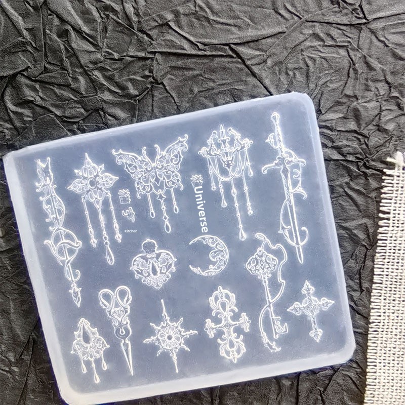 Gotische vintage metalen textu - Nail Art Vintage recensie en prijs