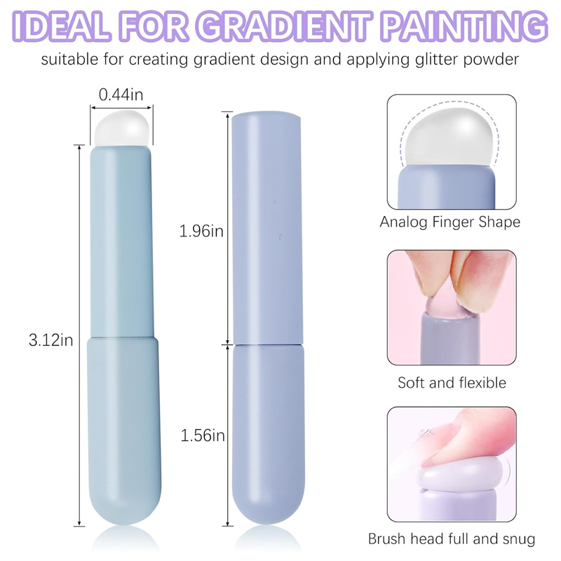 2 stks Nail Art Siliconen Hoof - Nail Art Ombre Glitter recensie en prijs
