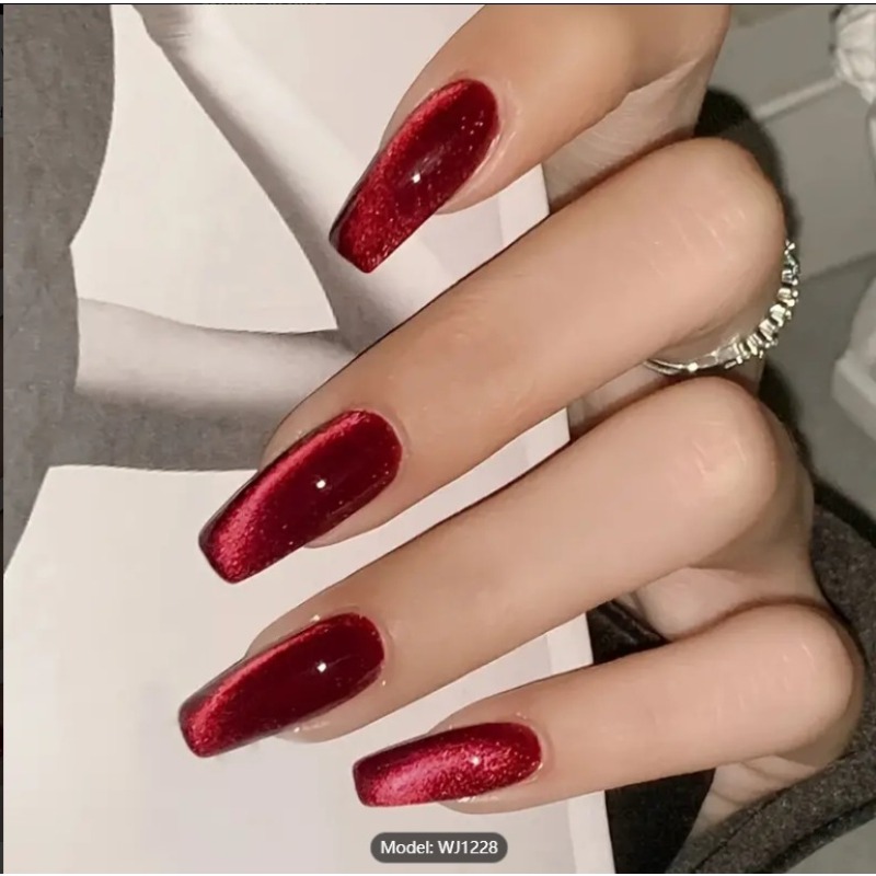 24 stuks rode kattenoog dragen - Nail Art Red Cherry recensie en prijs