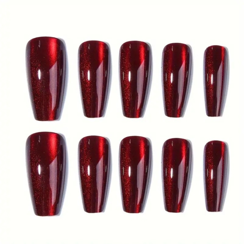 24 stuks rode kattenoog dragen - Nail Art Red Cherry recensie en prijs