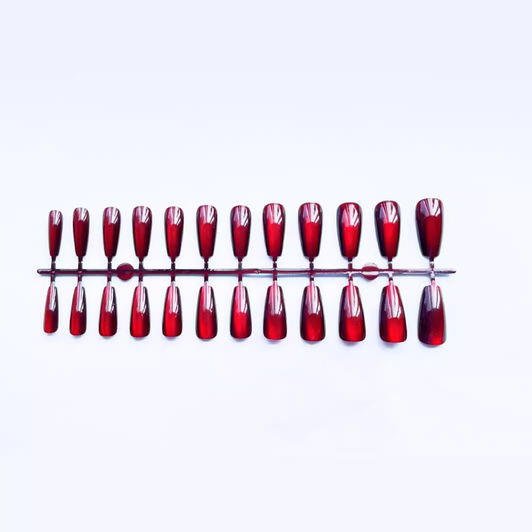 24 stuks rode kattenoog dragen - Nail Art Red Cherry recensie en prijs