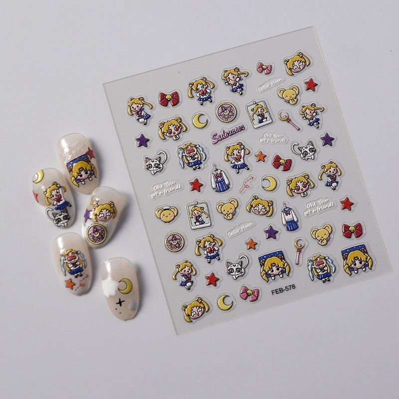 Nieuwe Sailor Moon anime perif - Nail Art Maroon recensie en prijs