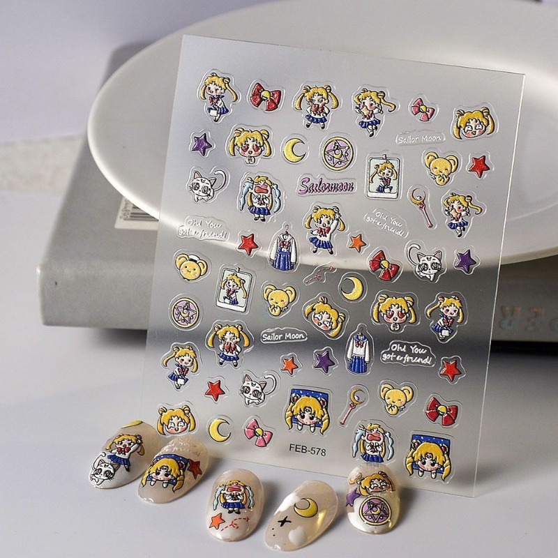 Nieuwe Sailor Moon anime perif - Nail Art Maroon recensie en prijs