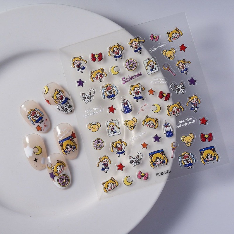 Nieuwe Sailor Moon anime perif - Nail Art Maroon recensie en prijs