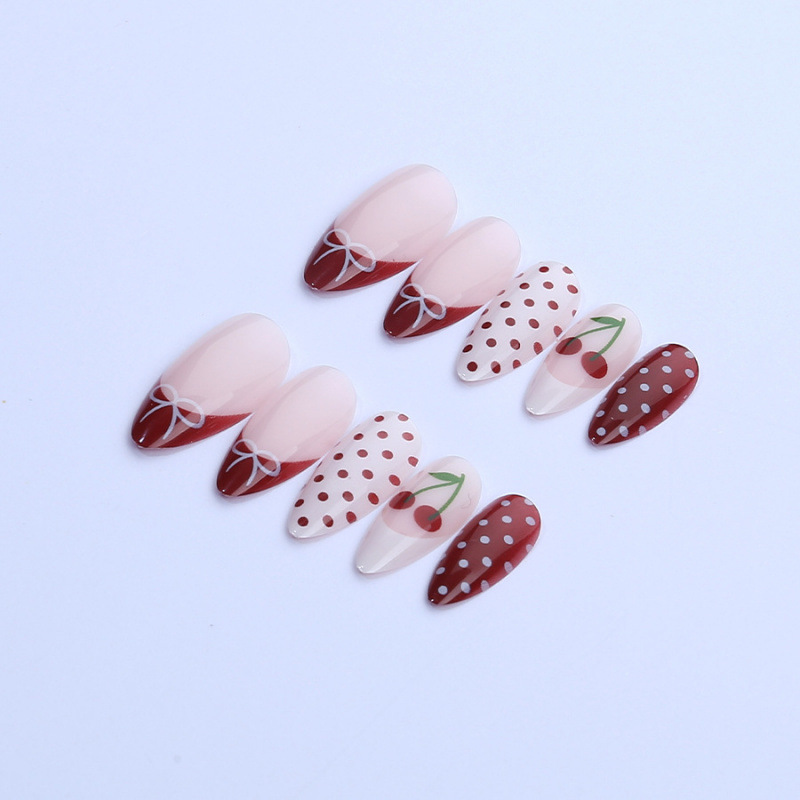 24 stuks Fanshion rode Franse  - Nail Art Red Cherry recensie en prijs