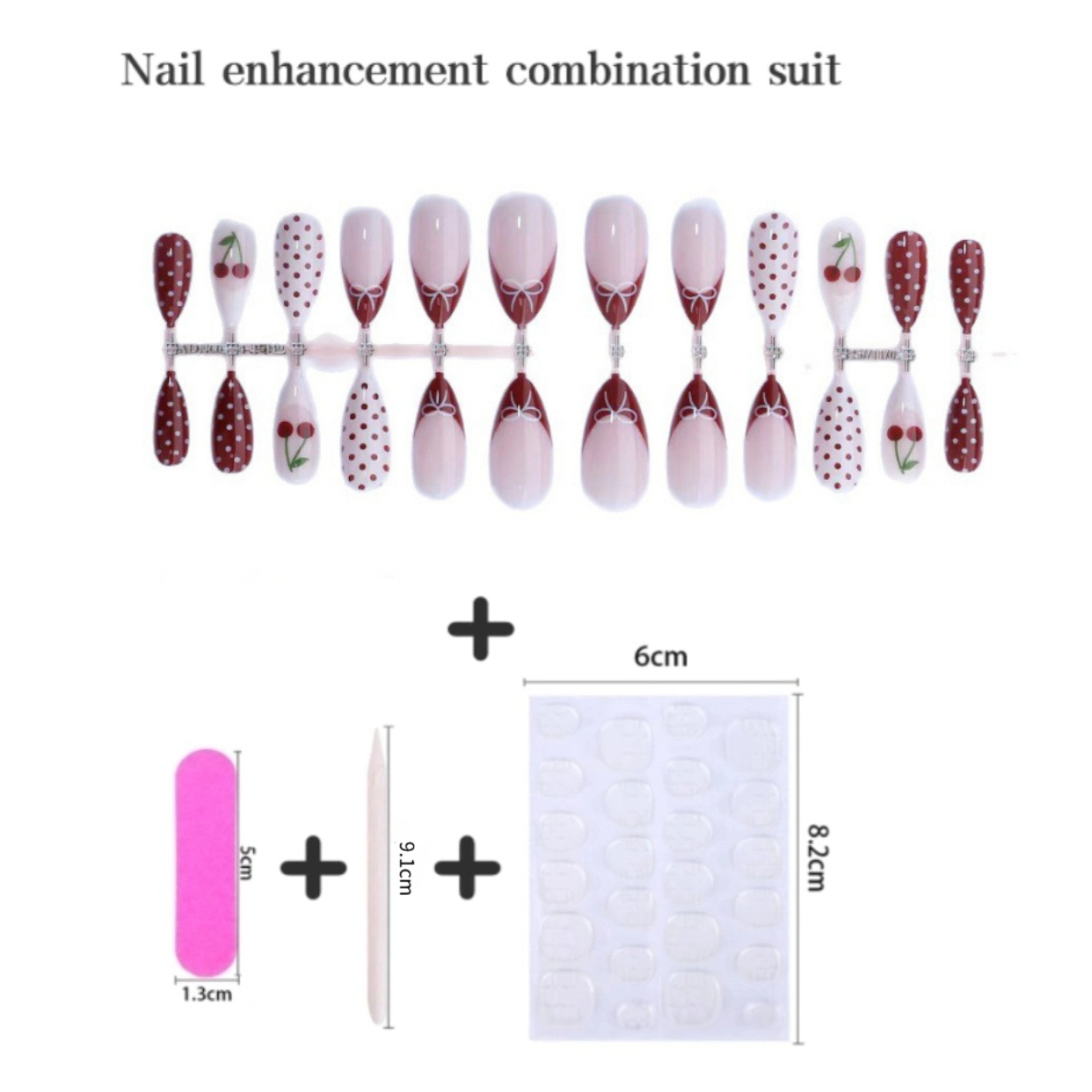 24 stuks Fanshion rode Franse  - Nail Art Red Cherry recensie en prijs