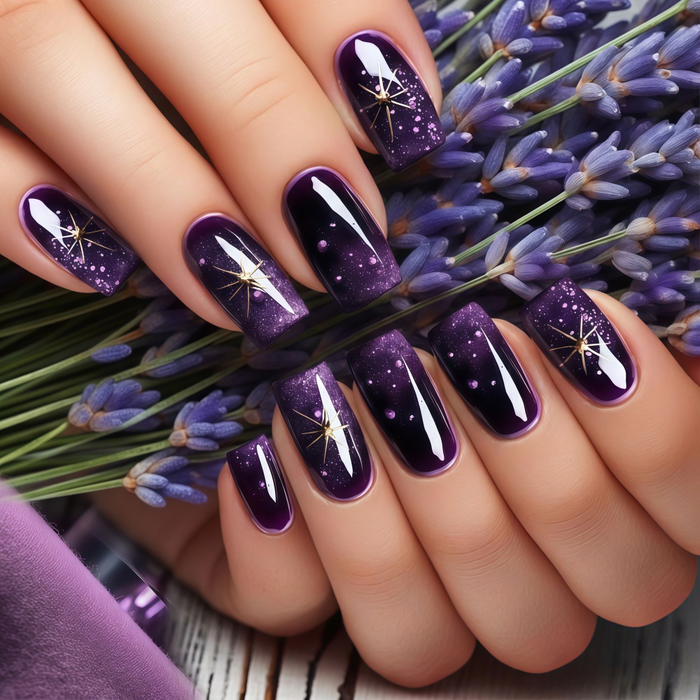 Korte medium nepnagels, gradië - Nail Art Maroon recensie en prijs