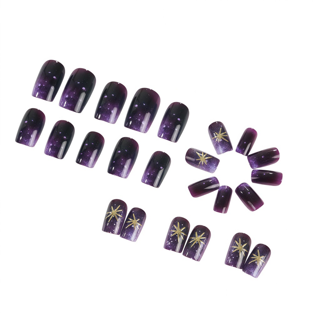 Korte medium nepnagels, gradië - Nail Art Maroon recensie en prijs