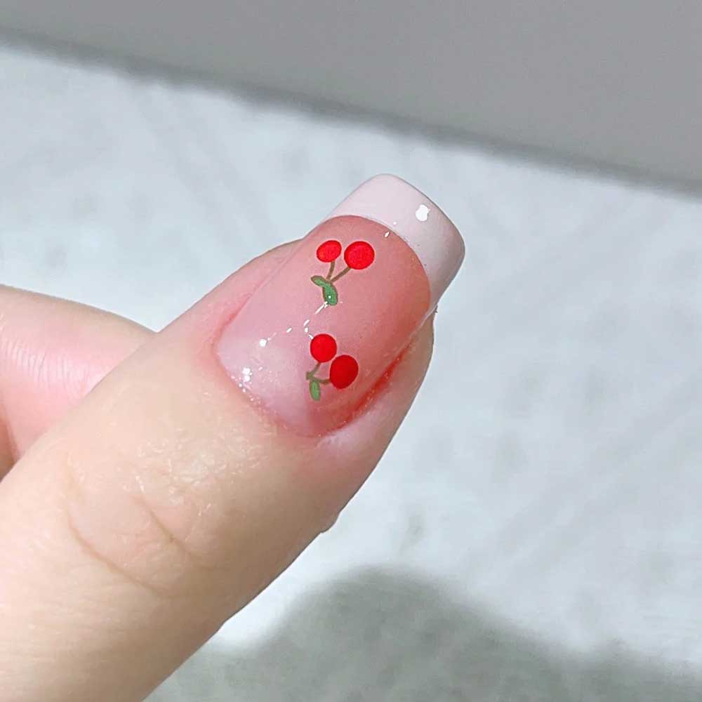 1 vel 3D Zoete Kers Fruit Nail - Nail Art Red Cherry recensie en prijs