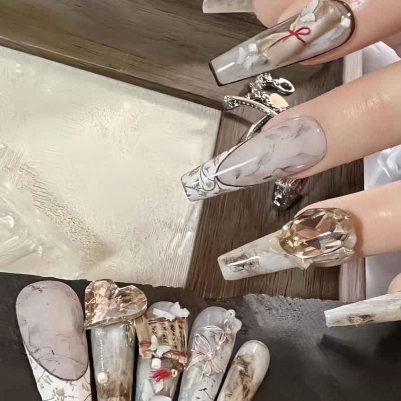 Chinese oude stijl boekrol 3D  - Nail Art Vintage recensie en prijs