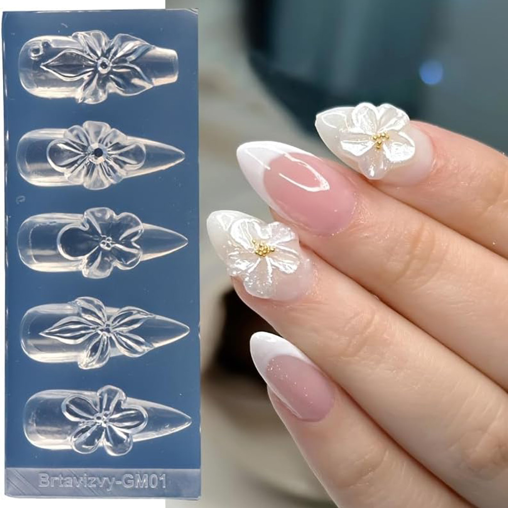 Bloemen 3D Nail Art siliconen  - Nail Art Vintage recensie en prijs