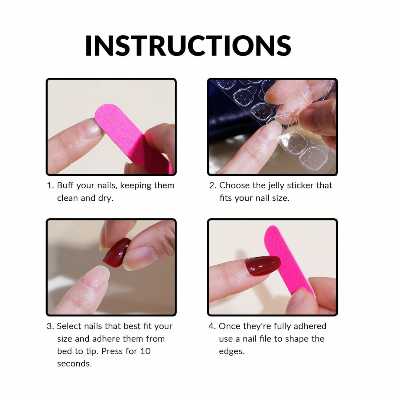 Medium Amandel 10 Stuks Press- - Nail Art Maroon recensie en prijs