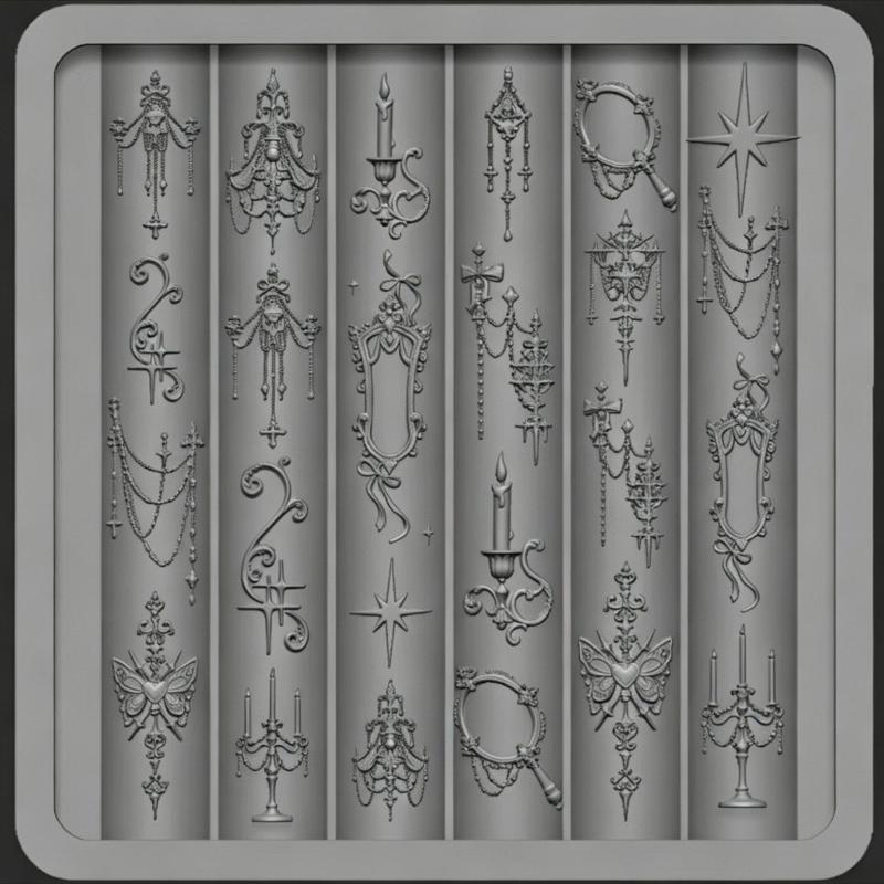 Vintage barokke stijl nagelkun - Nail Art Vintage recensie en prijs