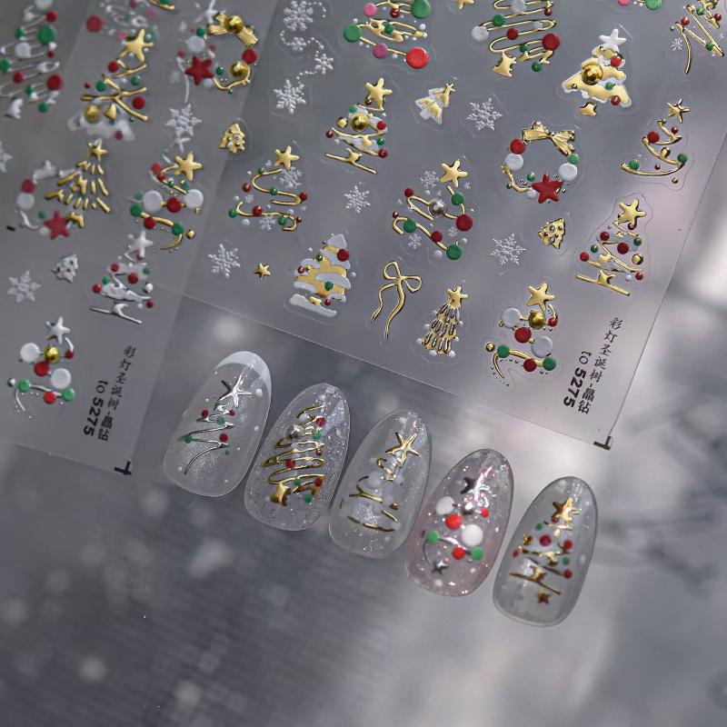 3D Kerst Nail Art-stickers met - Nail Art Xmas Design recensie en prijs