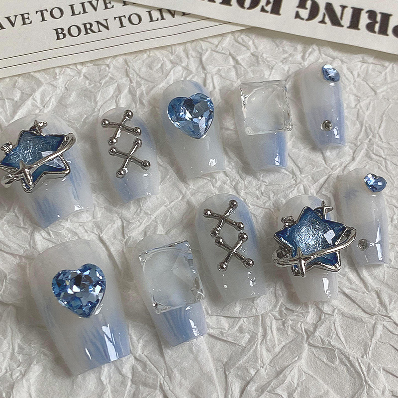 10 stuks dromerige lichtblauwe - Nail Art Maroon recensie en prijs