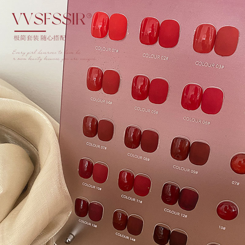 VVSFSSIR Nagellak Set met 15 K - Nail Art Red Cherry recensie en prijs