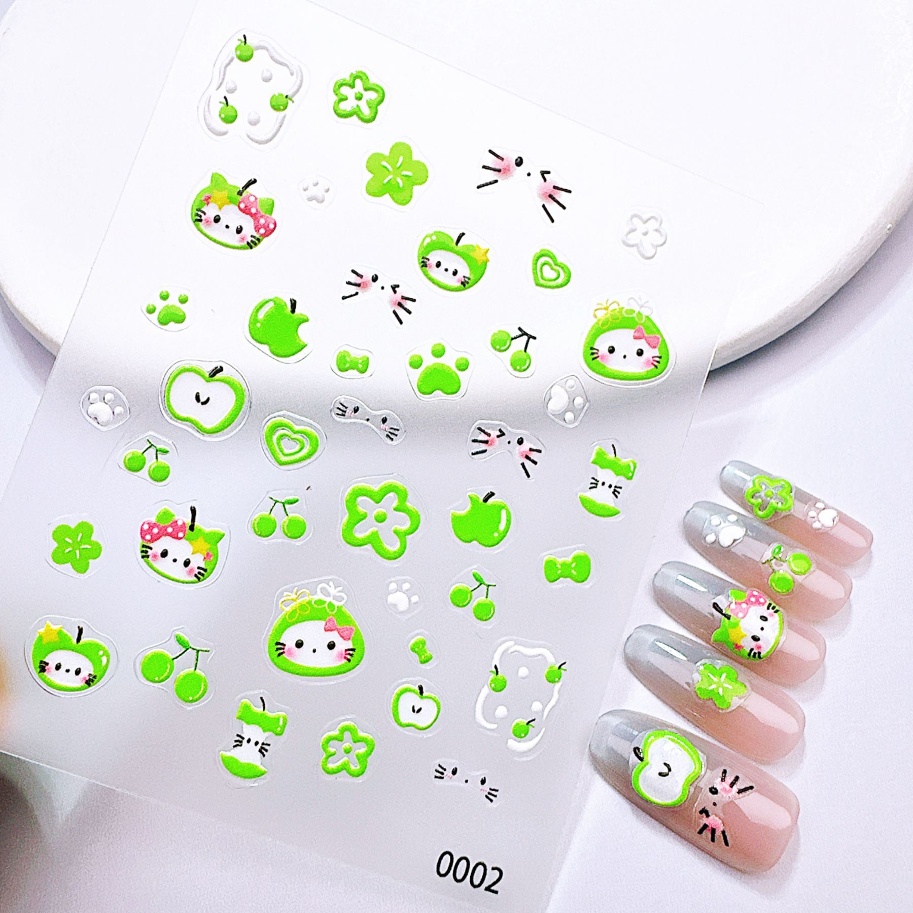 1 Stuks Groene & Rode Appel Ki - Nail Art Red Cherry recensie en prijs
