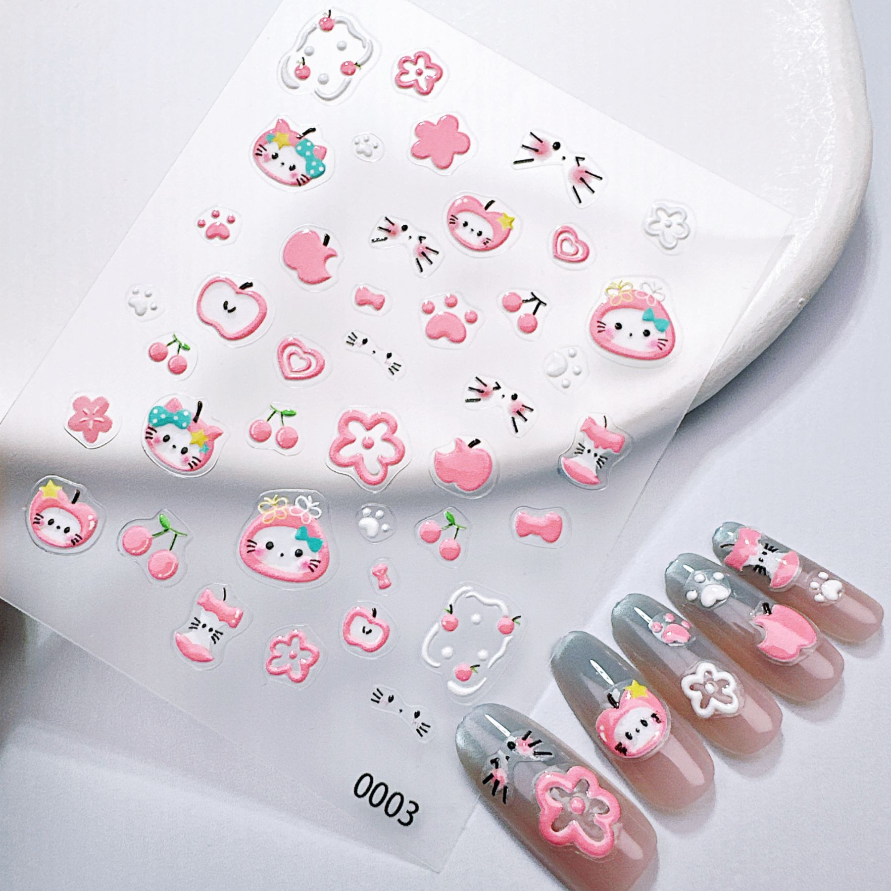 1 Stuks Groene & Rode Appel Ki - Nail Art Red Cherry recensie en prijs