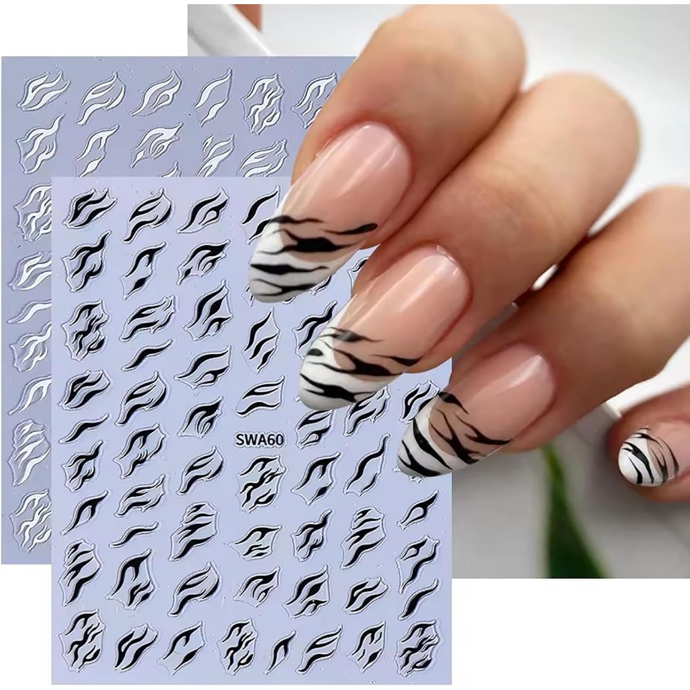 3D Zebra Print Nagelstickers,  - Nail Art Zebra Design recensie en prijs